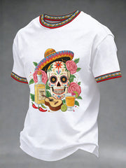 Men's Cinco De Mayo Print Short-Sleeve O-neck T-shirt