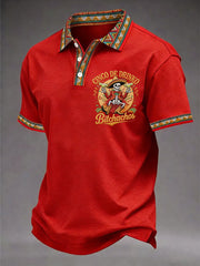 Men's Cinco De Mayo Print Short-Sleeve Top