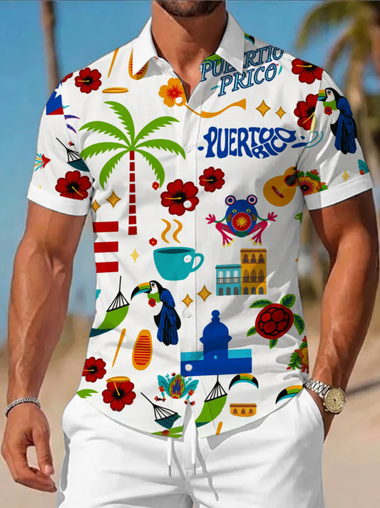 Men's Puerto Rico Printed Shirt
