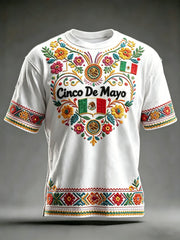 Men's Cinco de Mayo Printed Casual T-Shirt