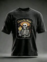 Men's Cinco de Mayo Printed Casual T-Shirt