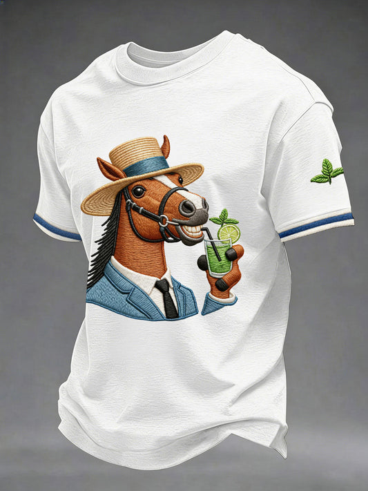 Men's Derby Day Printed Casual T-Shirt