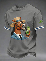 Men's Derby Day Printed Casual T-Shirt