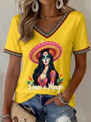 Women's Cinco de Mayo short-sleeved T-shirt