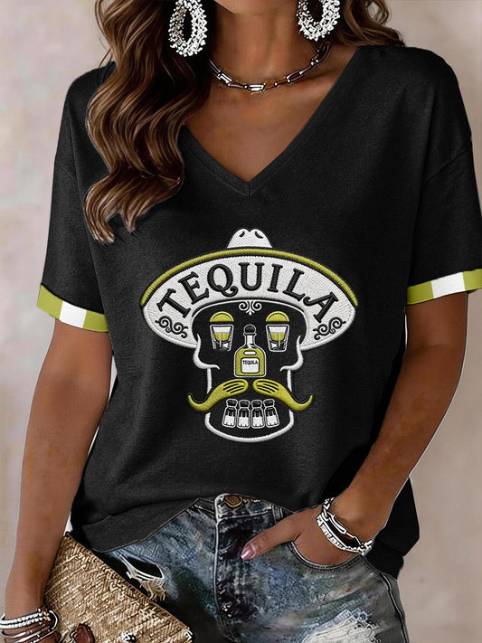 Women's Cinco de Mayo V-Neck T-Shirt
