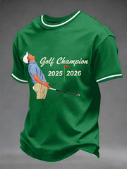 Men's 2026 Golf Champion Legend Rory McIlroy Print Casual Tee