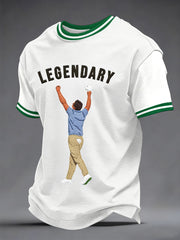 Men's 2026 Golf Champion Legend Rory McIlroy Print Casual Tee