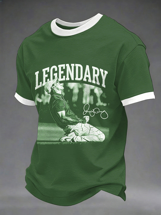 Men's 2026 Golf Champion Legend Rory McIlroy Print Casual Tee
