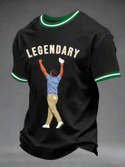 Men's 2026 Golf Champion Legend Rory McIlroy Print Casual Tee