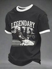 Men's 2026 Golf Champion Legend Rory McIlroy Print Casual Tee