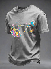 Men's Love You To The Moon And To Saturn Artemis II Mission Print Casual Tee