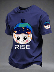 Men's Rise 2026 Artemis II Mission Print Casual Tee