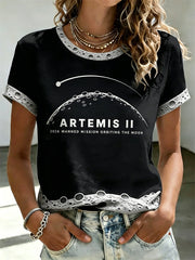 Women's Artemis 2 Moon Tour Printed T-shirt