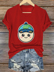 Women's Artemis II 2026 Print Casual V-Neck Tee