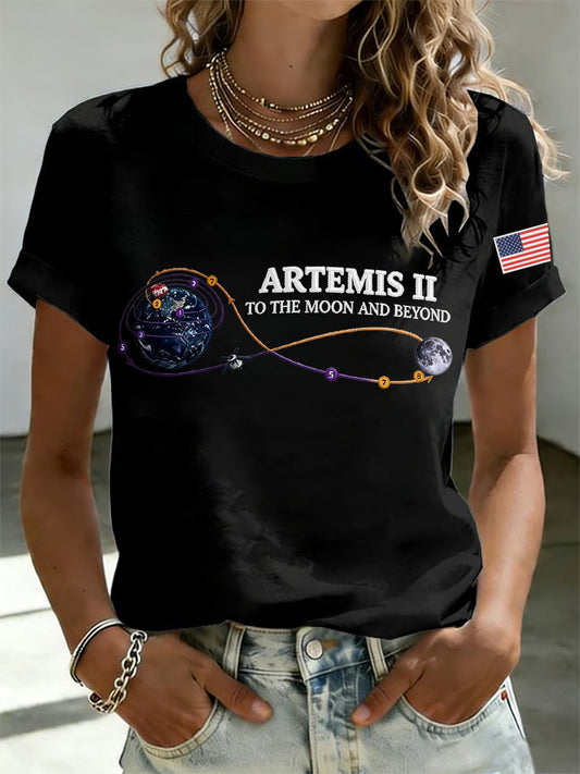 Women's Artemis II 2026 Print Casual Tee