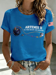Women's Artemis II 2026 Print Casual Tee