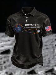 Men's Artemis II 2026 Print Casual Polo