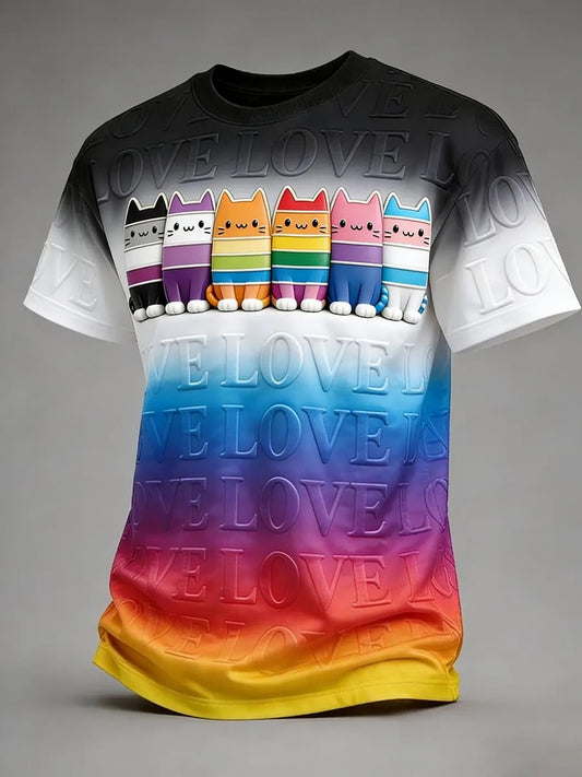 Men's Pride Month Short Sleeves T-shirt