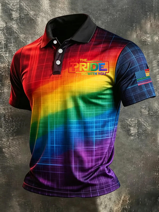 Men's Pride Month May The Pride Be With You Print Casual Top