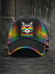 Unisex Pride Month Rainbow Print Hat