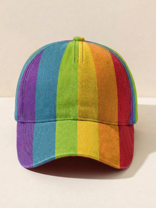 Unisex Pride Month Rainbow Print Hat