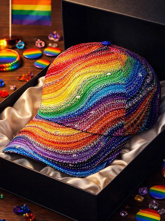 Unisex Pride Month Rainbow Print Hat