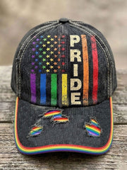 Unisex LGBT Pride Month Rainbow Flag Art Print Hat