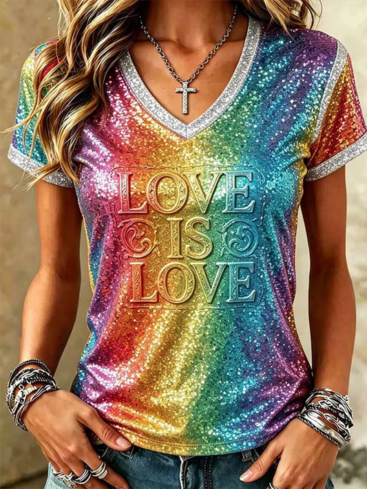 Women's Love Is Love Short-sleeved T-shirt