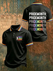 Men's LGBT Rainbow Month Rainbow Art Print Short Sleeve Top