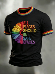 Men's All Places Should Be Safe Spaces Short Sleeves T-shirt