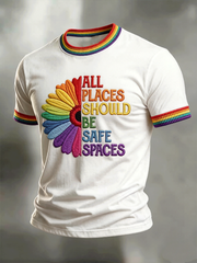 Men's All Places Should Be Safe Spaces Short Sleeves T-shirt