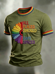 Men's All Places Should Be Safe Spaces Short Sleeves T-shirt