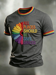 Men's All Places Should Be Safe Spaces Short Sleeves T-shirt