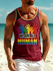 Men's We Are All Human Vests