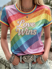 Women's Pride Month Printed T-shirt