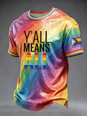 Men's Pride Month Printed T-shirt