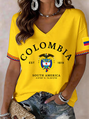 Women's Colombia V-Neck T-Shirt