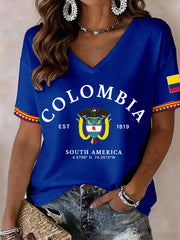 Women's Colombia V-Neck T-Shirt