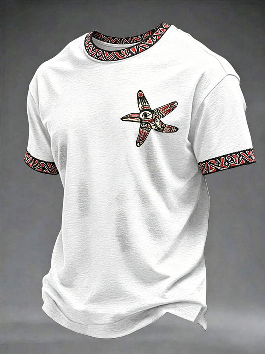 Men's Indigenous Totem Casual T-shirts