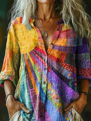 Women's Rainbow Art Printed Shirt