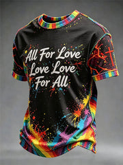 Men's Pride Print Casual T-shirt