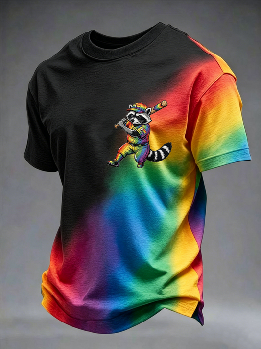 Men's Rainbow Pride Month Print short sleeves t-shirt