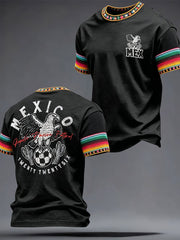 Men's Mexico Sports Lover Art Printed T-shirt