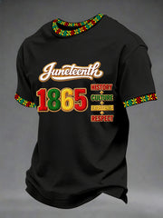 Men's Juneteenth Print Casual Tee
