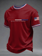 Men's United States Of America Short Sleeves T-shirt