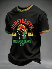 Men's Juneteenth Print Casual Tee