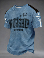 Born For Worship – Psalm 95:1 Men's/Unisex Casual T-Shirt