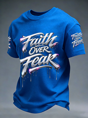Men's Faith Over Fear Waffle Short Sleeve