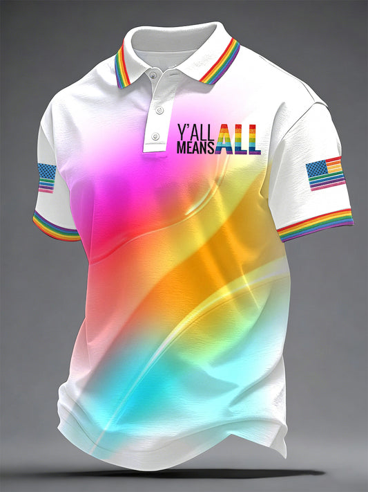 Men's Pride Month Print Casual Top