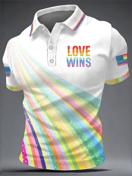 Men's Pride Month Print Casual Top